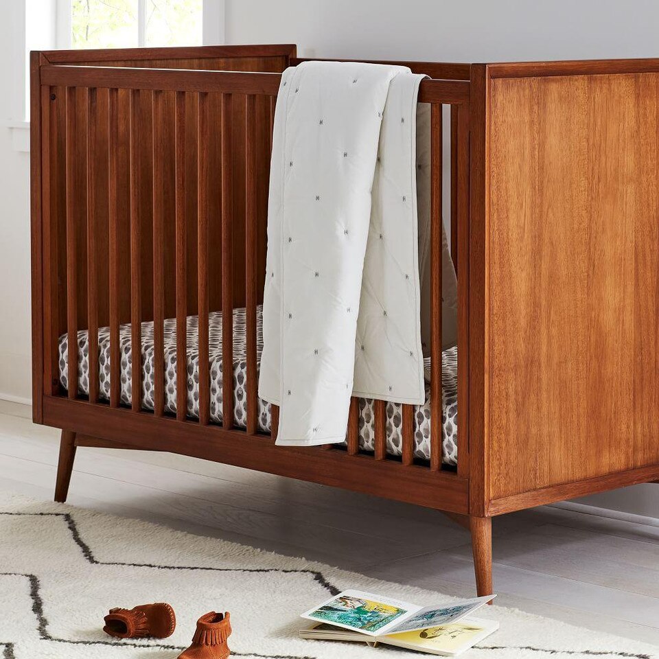 MidCentury Convertible Cot Acorn west elm United Kingdom